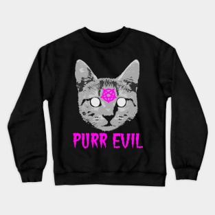 Funny Saying - Purr Evil Crewneck Sweatshirt